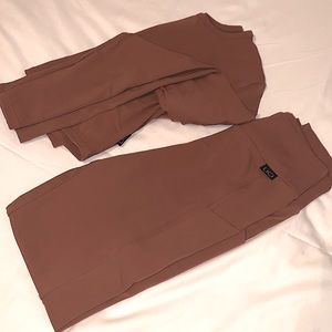 NWOT LiCi Fit Set: Leggings AND Long Sleeve Crop set